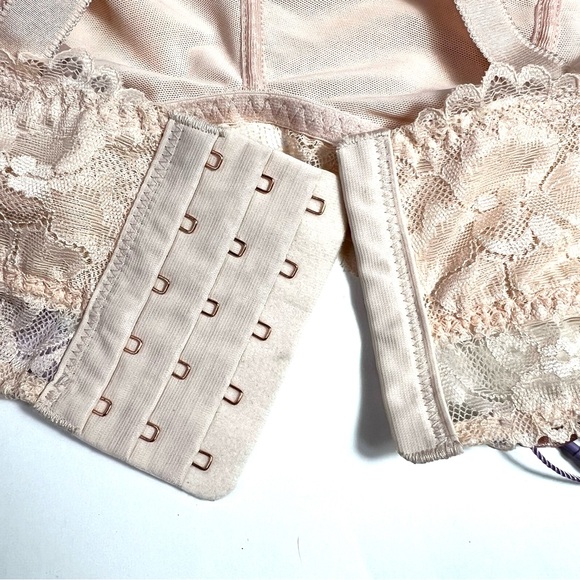 NWT Savage X Fenty Floral Lace Bralette Nude Size 1X - Picture 7 of 12